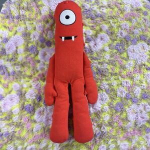 Yo Gabba Gabba Muno Red One-Eyed Monster Plush Stuffed Toy